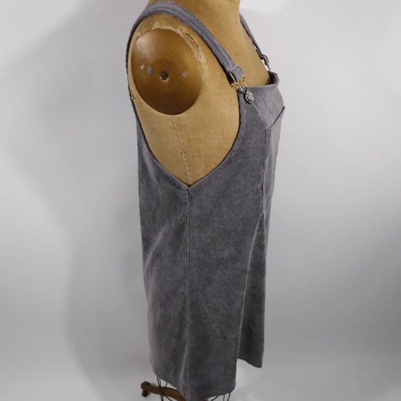 Denim overall skirt, grey/charcoal. - Picture 7 of 9